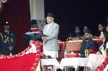 टुँडिखेलमा गणतन्त्र दिवसको रौनक : राष्ट्रपतिले गरे सम्बोधन, प्रधानमन्त्री बोलेनन्